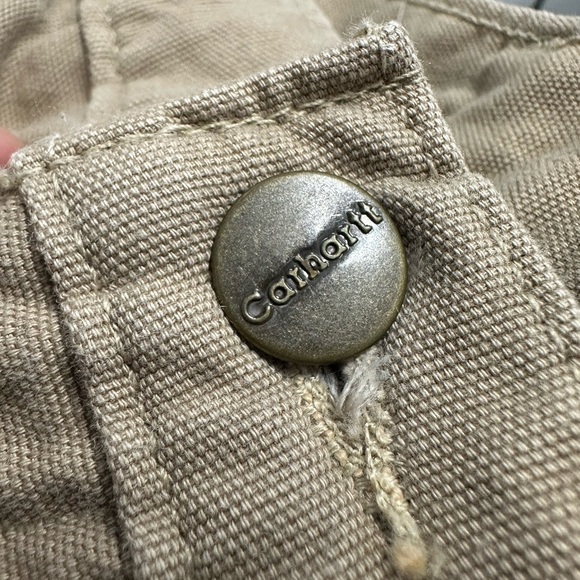 Carharrt 36x 30 Cargo Carpenter Style Pants Tan Dungaree Loose Fit - Picture 4 of 11